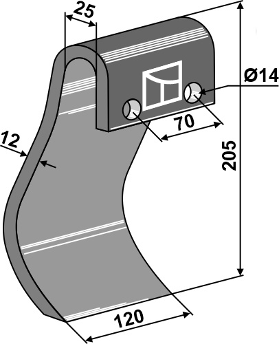 Schlegel geeignet für: Dücker Y-blades, flails, pruning hammers 