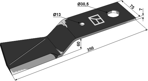 Schlegel - links geeignet für: Major Y-Messer, Schlegelmesser, hammerschlegel, Hammerschlegel PTA