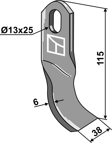 Schlegel geeignet für: Spearhead Hammerschlegel, Messer, Schlegel, Mähermesser, gedrehtes Messer, Y-Messer
