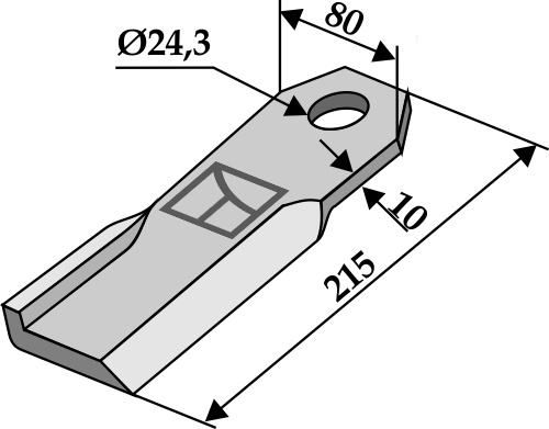 Schlegel geeignet für: Humus Flails, Y-blades, change blade, mower blades,pruning hammers, pruning hammer PTA