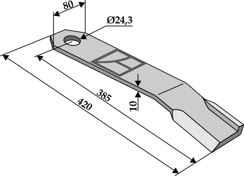 Schlegel - rechts geeignet für: Humus Schlegel, Y-Messer, Wechselkilingen, Mähmesser, Hammerschlegel, Hammerschlegel PTA