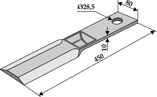 Schlegel geeignet für: Schmidt Klepels, mulchmessen, breekpen