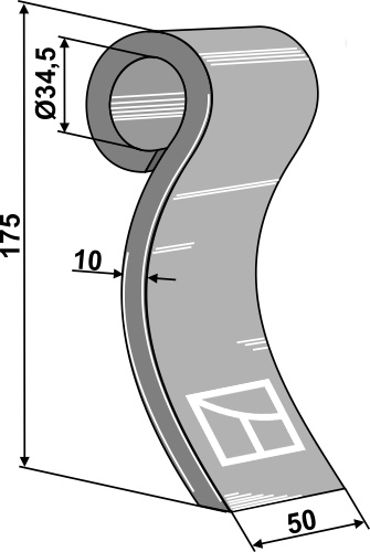 Schlegel 175x50mm geeignet für: Agromec Pruning hammers, pruning hammer PTA