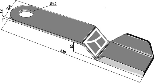 Messer - linke Ausführung geeignet für: Sauerburger Pruning hammers, pruning hammer PTA, Y-blades, blades 