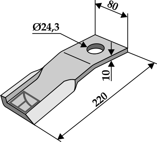 Schlegel - links geeignet für: Humus Schlegel, Y-Messer, Wechselkilingen, Mähmesser, Hammerschlegel, Hammerschlegel PTA