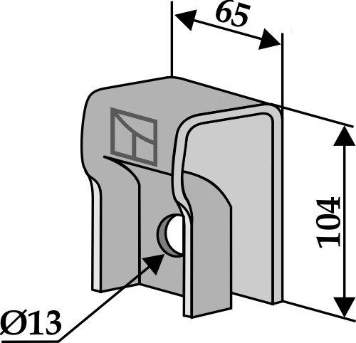 Halter geeignet für: JF Slagle m. holder og bolt, kniv, holder