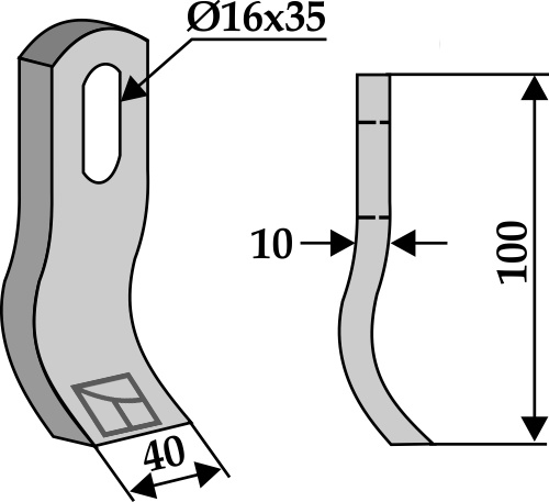 Schlegel geeignet für: Gilbers Y-messen, Y-messen met 3-schakel ketting klepels, hamerklepels 