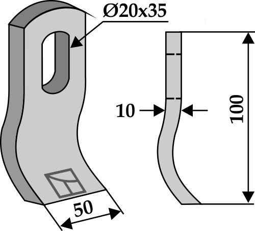 Schlegel geeignet für: Mulag Martillos,cuchillas, cuchillas, Y, cuchillas para zanjadora