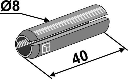 Spannstift - Ø8x40 geeignet für: Mulag Bolțuri și elemente de siguranță