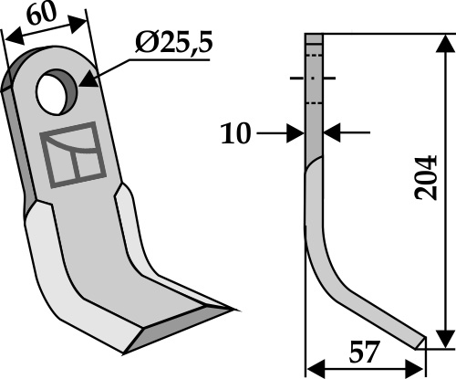 Y-Messer geeignet für: Nobili Martillos, martillos PTA,cuchillas Y, cuchillas rectas, cuchillas L, cuchillas trenzadas