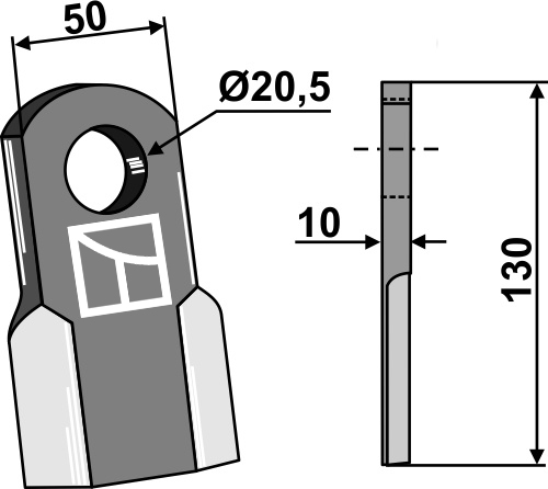 Gerades Messer geeignet für: Nobili Pruning hammers, pruning hammer PTA, Y-blades, L-blades, twiested blades