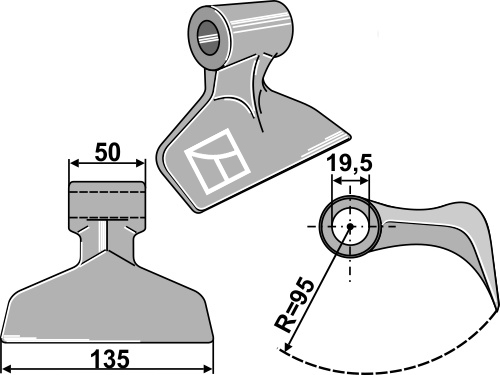 Hammerschlegel geeignet für: Berti Y-knive, slagle, hammerslagler, hammerslagler PTA