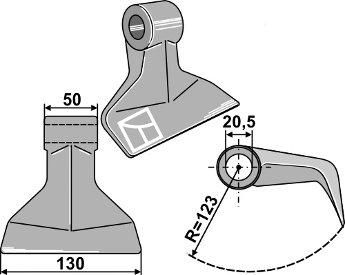 Hammerschlegel 130x50mm geeignet für: Sauerburger Pruning hammers, pruning hammer PTA, Y-blades, blades 