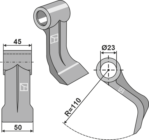 Hammerschlegel 50x45mm geeignet für: GreenTec Hammerslagler, slagle
