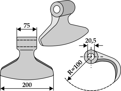 Hammerschlegel geeignet für: Tünnißen & Stocks Martillos, martillos PTA, cuchillas plegadas, cuchillas L