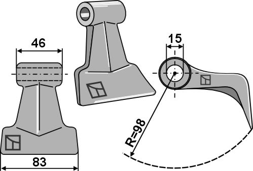 Hammerschlegel 83x45,5mm geeignet für: Agrimaster Pruning hammers, pruning hammer PTA