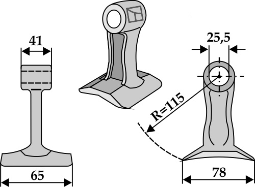 Hammerschlegel geeignet für: Orsi Hamerklepels, hamerklepels PTA, Y-messen, klepel