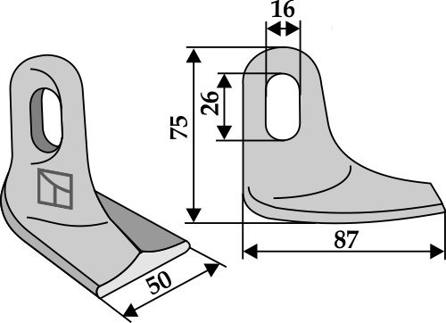 Hammerschlegel geeignet für: Dücker Couteaux-Y, fléaux, marteaux broyeurs 