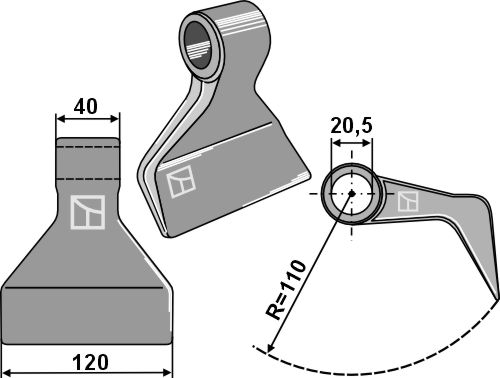 Hammerschlegel geeignet für: Zappator Hamerklepels, hamerklepels PTA, Y-messen, klepels, recht messen