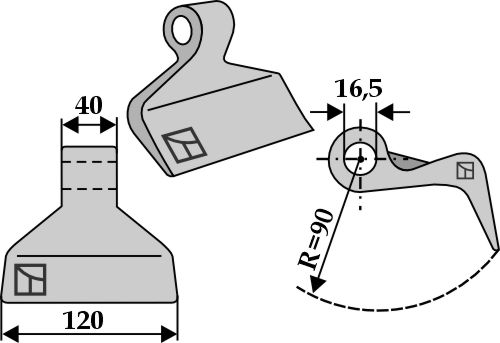 Hammerschlegel geeignet für: Becchio & Mandrile Cuchillas-Y. cuchillas, martillos, martillos PTA