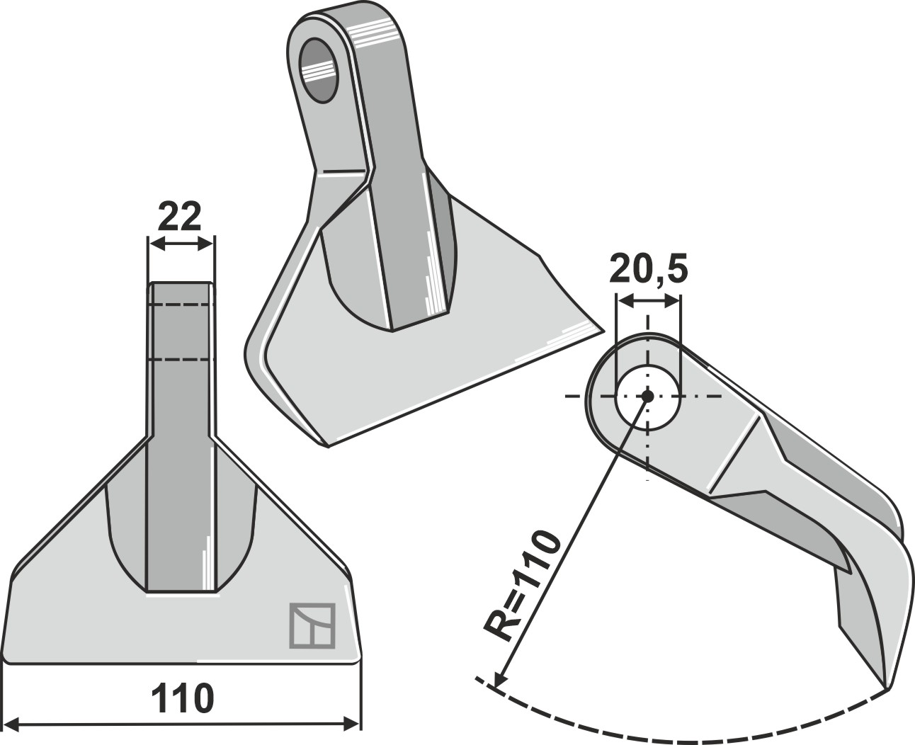 Hammerschlegel geeignet für: Perfect Hammerslagler, hammerslagler PTA, slagle, L-knive, knive