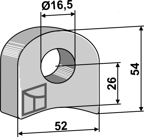 Halter geeignet für: Nobili Hammerslagler, hammerslagler PTA, Y-knive, knive, slagle, L-knive,slagle kniv vredet