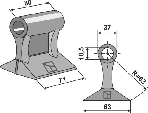 Hammerschlegel geeignet für: Dragone Y-Messer, Hammerschlegel, Hammerschlegel PTA