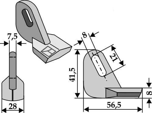 Hammerschlegel geeignet für: Mc Connel Noże bijakowe, noże Y, nóż kosiarki 