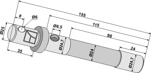 Abscherbolzen geeignet für: Schmidt Slagle, bio knive, sikrings bolts