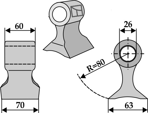 Hammerschlegel geeignet für: Seppi Pruning hammers, Y-blades, blades, comminution blades