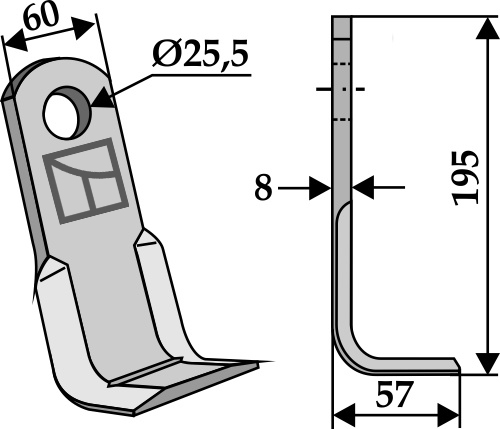 Winkelmesser geeignet für: Sicma Hamerklepels, hamerklepels PTA