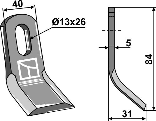 Y-Messer geeignet für: Noremat Hamerklepels, hamerklepels Snel-wissel-system, Y-messen, klepels