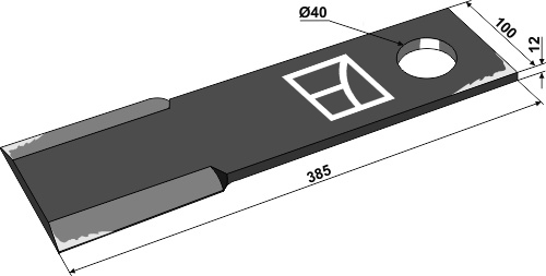 Mähermesser 385mm geeignet für: Suire Maaismes