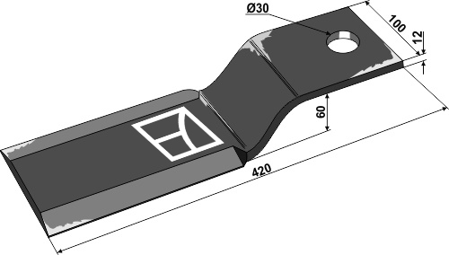 Mähermesser 420mm geeignet für: Suire Косилочный нож  