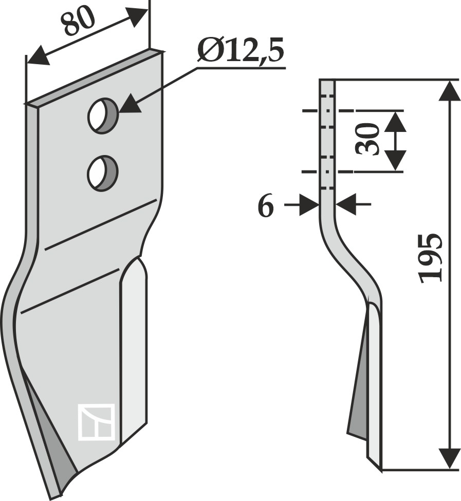 Messer geeignet für: Szolnoki Comminution blades, comminution blades twisted, blades