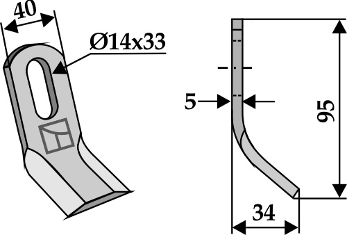 Y-Messer Universal geeignet für: Fischer Facas Y, facas torsidas, martelos