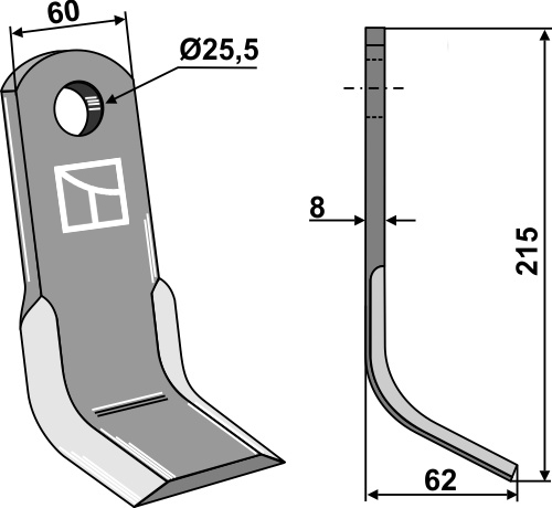 Y-Messer geeignet für: Desvoys Pruning hammers, pruning hammers PTA, Y-blades