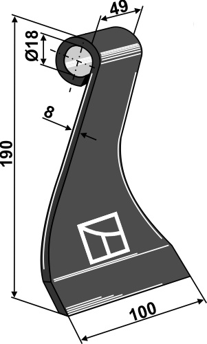 Schlegel geeignet für: Maletti Y-knive, slagle, hammerslagler, hammerslagler PTA