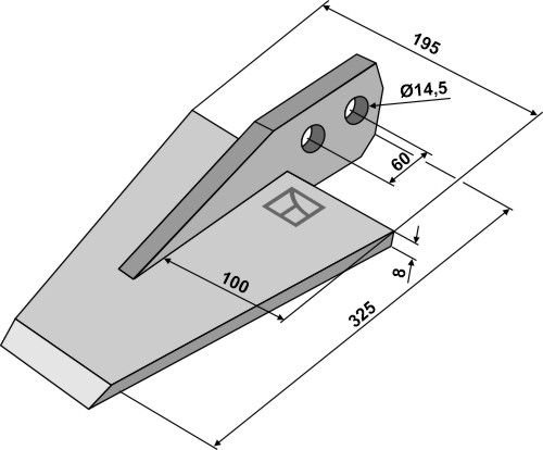 Falc Spades voor spitmachines