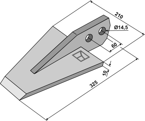 Falc Spades for digging machines