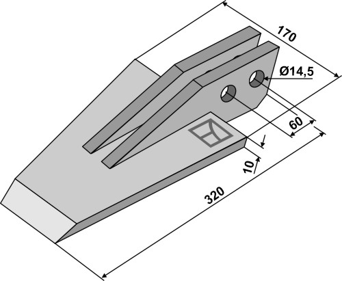 Falc Spades voor spitmachines