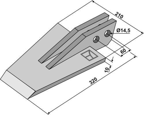 Falc Spades for digging machines