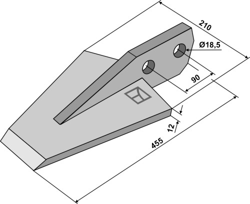 Tortella Spades voor spitmachines