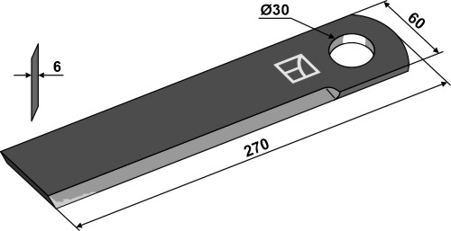 Knives geeignet für: Dominoni Chopper flail for Corn header