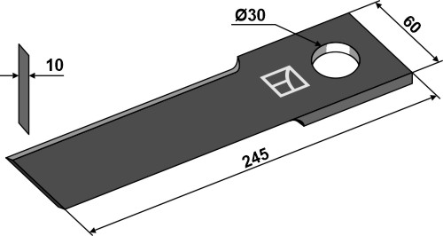 Ensilage Kniv geeignet für: Bizon Knive til majshøster