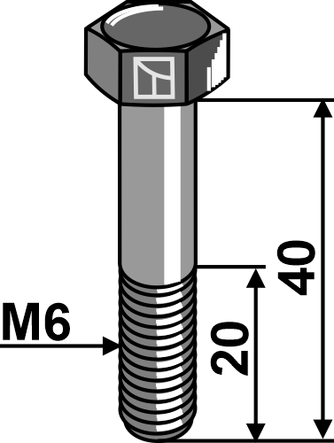 Schraube - M6X40