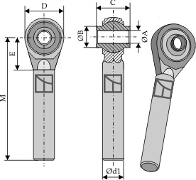 Kugelgelenke mit Rundstück