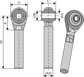 Kugelgelenke mit Rundstück