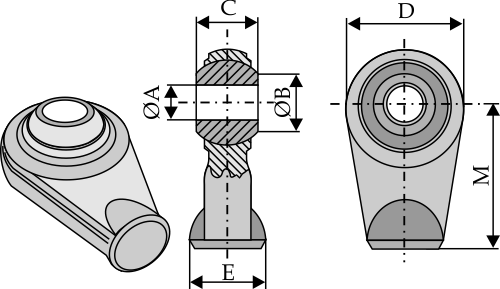 Kugle ender for topstænger