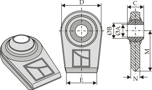 Ball joint terminals for lower-links